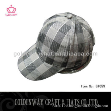 Neue Art Plaid Baseballmützen